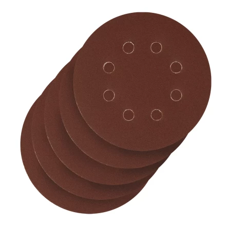 Круг абразивный на ворсовой подложке под &quot;липучку&quot;, перфорированный, P 180, 125 мм, 5 шт Сибртех 738087 купить в Ижевске