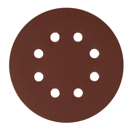 Круг абразивный на ворсовой подложке под &quot;липучку&quot;, перфорированный, P 180, 125 мм, 5 шт Сибртех 738087 купить в Ижевске