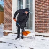 Лопата для уборки снега поликарбонат Сибртех, 465х410х1390 мм, стальной черенок, усиленная 61655 купить в Ижевске