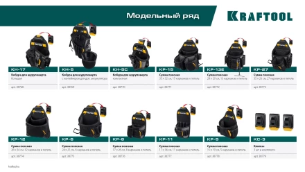Поясная сумка универсальная KRAFTOOL 38776 купить в Ижевске