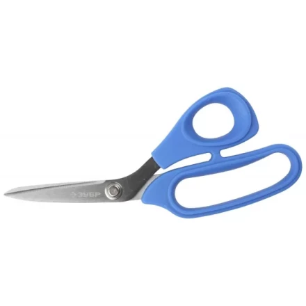 Ножницы ЗУБР &quot;ЭКСПЕРТ&quot; изогнутые технические универсальные, Mo-V сталь HRC 60-62, 205мм 40001_z01 купить в Ижевске