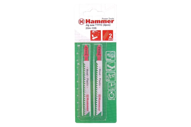 Пилки для лобзика HAMMER JG WD-PL T111C (2шт.) купить в Ижевске