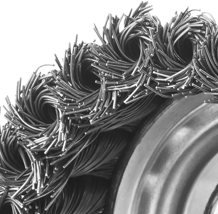 ЗУБР &quot;ПРОФЕССИОНАЛ&quot;. Щетка чашечная усиленная для УШМ, плетеные пучки стальной проволоки 0,5мм, 80ммхМ14 3527-080_z02 купить в Ижевске