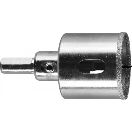 Коронка ЗУБР алмазная в сборе по кафелю, керамике с центрирующим сверлом и имбусовым ключом, зерно 60, 32мм 29850-32 купить в Ижевске