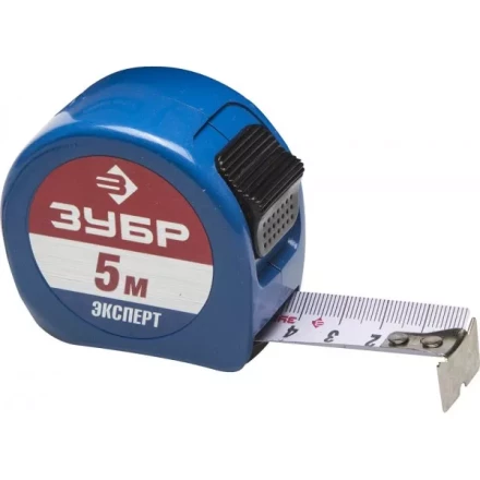 Рулетка ЗУБР, алюмин корпус повышенной прочности, нейлон покрытие, компактная эргоном конструкция, 5м/25мм 34058-05-25 купить в Ижевске