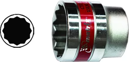 Головка торцевая 13 мм 12-гранная CrV под квадрат 1/2&quot; хромированная  MATRIX MASTER 13686 купить в Ижевске