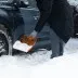 Лопата для уборки снега Сибртех 61673, поликарбонат, 270х360х840 мм, стальной черенок, усиленная купить в Ижевске