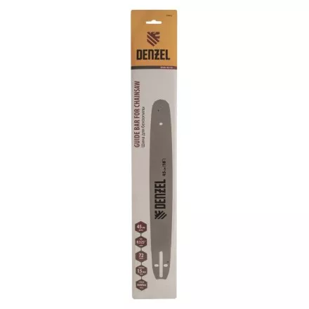 Шина для бензопилы Denzel DGS-5218, длина 45 см (18&quot;), шаг 0.325&quot;, паз 1.5 мм, 72 звена, 59802 купить в Ижевске