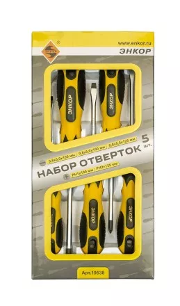 Набор отверток 5шт Энкор 19538 купить в Ижевске