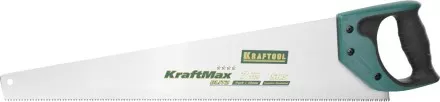 Ножовка для быстрого реза &quot;KraftMax-7&quot; 7 TPI, 500 мм, прямой крупный зуб, рез поперек волокон, для крупных и средних заготовок, KRAFTOOL 15224-55 купить в Ижевске