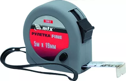 Рулетка Fine 7,5 м х 25 мм пластиковый корпус  MATRIX 31018 купить в Ижевске