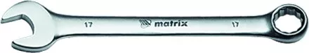 Ключ комбинированный 19 мм CrV матовый хром MATRIX 15115 купить в Ижевске