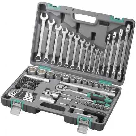 Набор инструментов, 1/2&quot;, 1/4&quot;,  CrV, пластиковый кейс  88 предм  STELS 14109 купить в Ижевске