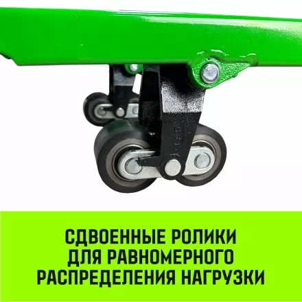 Тележка гидравлическая ручная HITCH REGULAR 3000KG 1150*550мм (полиуретановые ролики) купить в Ижевске