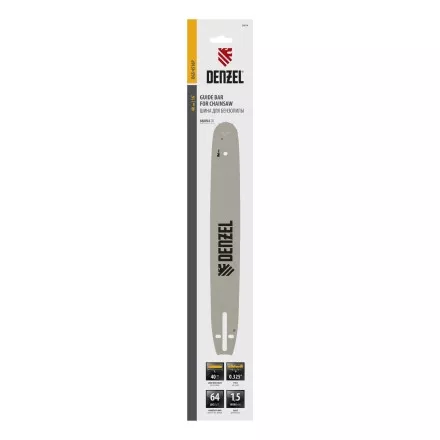 Шина для бензопилы DGS-4516P, длина 40 см (16&quot;), шаг 0,325&quot;, паз 1,5 мм, 64 звена Denzel купить в Ижевске
