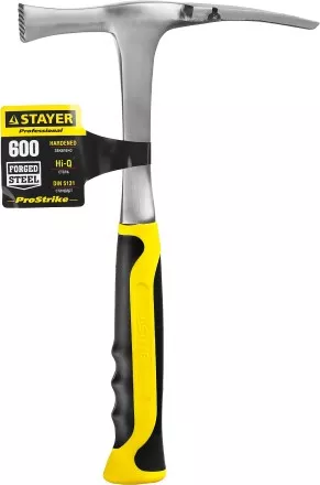 Молоток-кирочка КАМЕНЩИКА STRIKE 600г цельнометаллический, STAYER Professional 20165 20165 купить в Ижевске