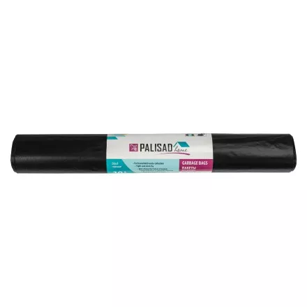Пакеты для мусора 120 л x 10 шт., ПВД прочные черные, длинный ролик, Home Palisad 927265 купить в Ижевске
