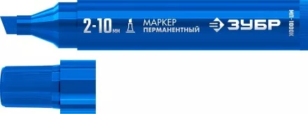 ЗУБР МП-1000К синий, 2-10 мм, клиновидный перманентный марке (06333-7) купить в Ижевске