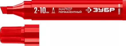 ЗУБР МП-1000К красный, 2-10 мм, клиновидный перманентный марке (06333-3) купить в Ижевске