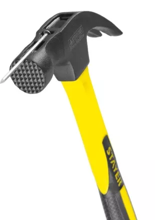 Молоток-гвоздодер &quot;Fiberglass-M&quot; с фиберглассовой рукояткой, с магнитом, 450 г, STAYER Professional 2027-450 купить в Ижевске