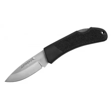 Нож STAYER складной с обрезиненной ручкой, средний 47600-1_z01 купить в Ижевске