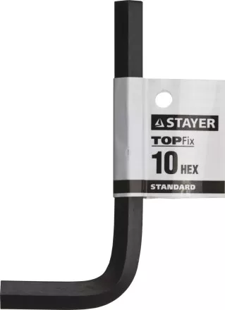 Ключ имбусовый STAYER &quot;STANDARD&quot;, сталь, черный, 10мм 27405-10 купить в Ижевске