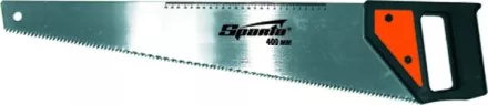 Ножовка по дереву 450 мм 5-6 TPI каленый зуб линейка пластиковая рукоятка SPARTA 232335 купить в Ижевске
