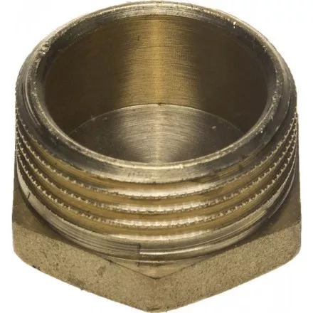 Заглушка GENERAL FITTINGS латунь, 6-ти гранная головка, наружная резьба, 1&quot; 51098-S-1 купить в Ижевске