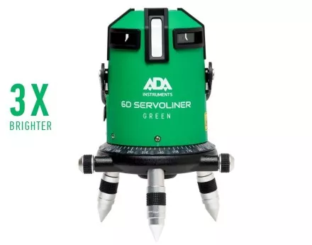 Построитель лазерных плоскостей  лазерный уровень ADA 6D Servoliner GREEN ADA купить в Ижевске