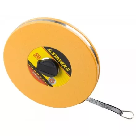 Мерная лента STAYER &quot;MASTER&quot; F-50, фиберглассовое двустороннее полотно, 50м 3415-50_z01 купить в Ижевске