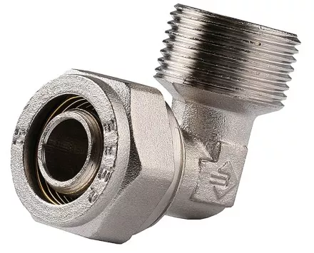 Уголок ЗУБР с наружной резьбой, цанга-штуцер, 1/2&quot;х16х2,0 мм, никель 51409-16-1/2 купить в Ижевске