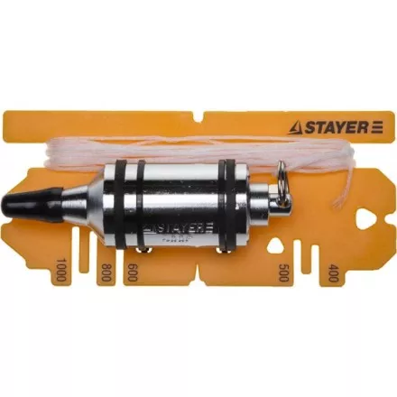Отвес STAYER &quot;PROFI&quot; строительный со шнуром, с противоударными ободками, 400 г 06352-40 купить в Ижевске