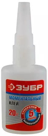 Клей ЗУБР моментальный, на блистере, 20 г 41906 купить в Ижевске