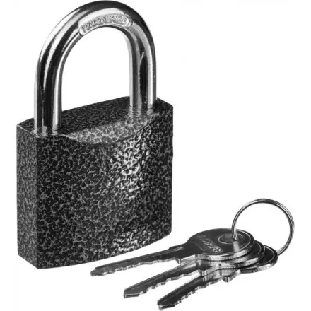 Замок STAYER &quot;STANDARD&quot; навесной, металлический корпус, закаленная дужка, 50 мм 37160-50 купить в Ижевске