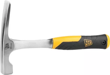Молоток каменщика JCB цельнокованый, двухкомпонентная виброгасящая рукоятка, 550г JHM005 купить в Ижевске