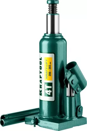 Домкрат гидравлический бутылочный &quot;Kraft-Lift&quot;, сварной, 4т, 206-393мм, KRAFTOOL 43462-4 43462-4_z01 купить в Ижевске