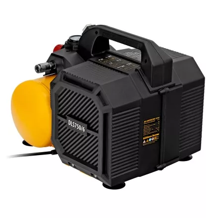 Компрессор Denzel DLS750/6 58019 безмасляный малошумный 750 Вт, 140 л/мин,ресивер 6 л купить в Ижевске