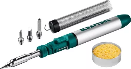SolderGas 70B набор 8-в-1, газовый паяльник, горелка, фен, 30-70 Вт,  1300°С 55504-H8 купить в Ижевске
