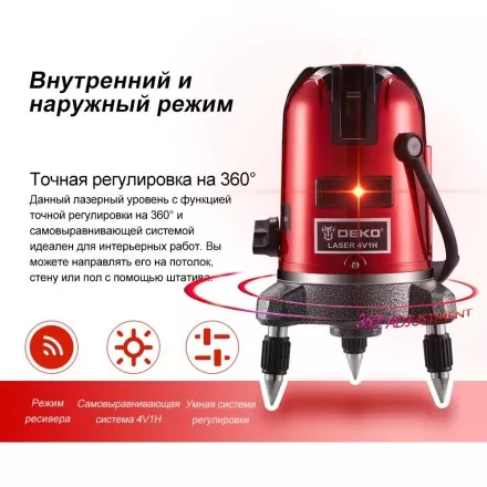 Уровень лазерный со штативом DEKO LL57 SET2, 065-0280 купить в Ижевске