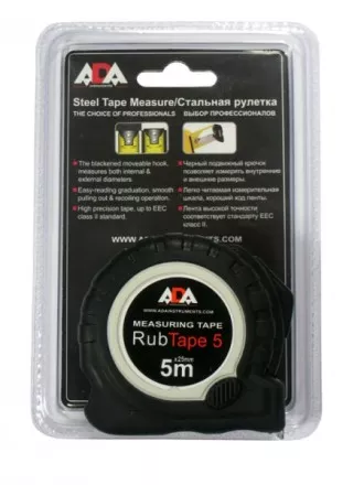 Рулетка 5 м х 25 ADA RubTape 5 купить в Ижевске