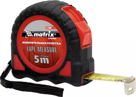 Рулетка Target 7,5 м * 25 автоматическая фиксация обрезиненный корпус  MATRIX 31083 купить в Ижевске