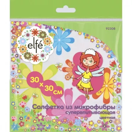 Салфетки из микрофибры цветная 300х300 мм Elfe 92308 купить в Ижевске