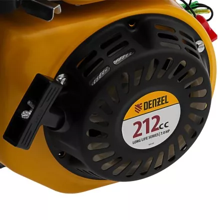 Двигатель бензиновый Denzel RX-17S, 7 л.с., 212 см3, горизонтальный вал шлиц 25 мм 95102 купить в Ижевске
