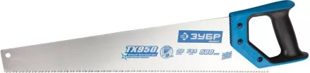 Ножовка по дереву (пила) ЗУБР ЛЕВША-9 400 мм, 9 TPI, мелкий 3D зуб, точный рез вдоль и поперек волокон всех видов материалов, 2K рукоятка 15233-40 купить в Ижевске