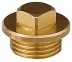 Заглушка GENERAL FITTINGS, 6-ти гранная головка с прижимной шайбой, никелированная латунь, наружная резьба, 1&quot; 51099-1 купить в Ижевске