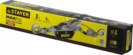 Лебедка STAYER &quot;MAXPull&quot; рычажная, тросовая, 2т/3м 4310-2 купить в Ижевске