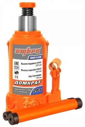 Домкрат бутылочный 20т подъем 235-440 мм OHT120 Ombra купить в Ижевске