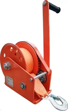 Лебедка ручная с тормозом BHW 2600 лента купить в Ижевске
