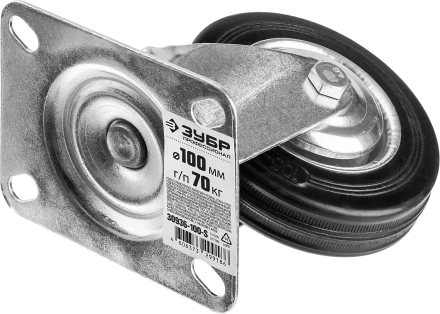 Колеса поворотные из литой резины с металлическим диском серия ПРОФЕССИОНАЛ купить в Ижевске