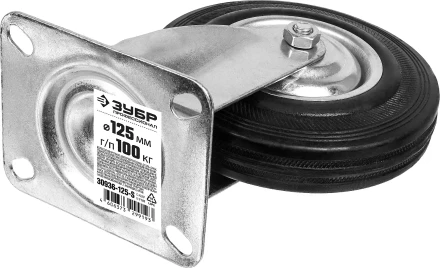 Колеса поворотные из литой резины с металлическим диском серия ПРОФЕССИОНАЛ купить в Ижевске